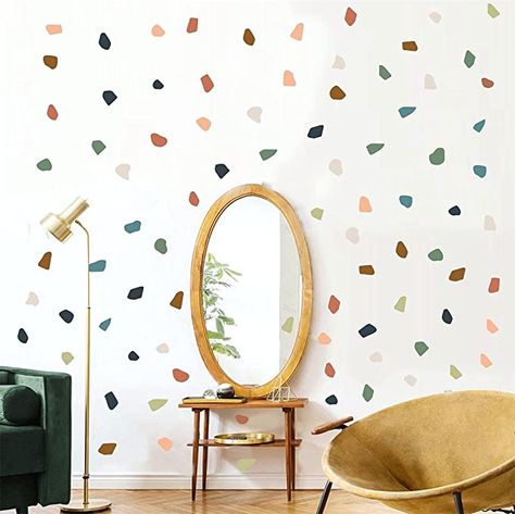 Wall Stickers For Bedroom, Stones Wall, Polka Dot Decor, Stripe Wall, Removable Vinyl Wall Decals, Polka Dot Wall Decals, Polka Dot Walls, Beauty Room Design, Floor Bathroom