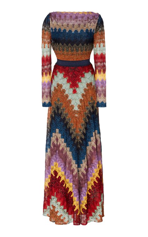 Crochet-Knit Maxi Dress by MISSONI Now Available on Moda Operandi Missoni Dress Street Style, Missoni Maxi Dress, Missoni Crochet, Missoni Dress, Poplin Dress, Silk Maxi Dress, Maxi Knit Dress, Chiffon Maxi Dress, Fashion Today