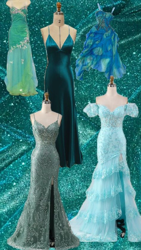 Homecoming Dresses Under The Sea, Ocean Themed Prom Dress, Under The Sea Gala Dress, Sea Prom Dress, Under The Sea Formal Dresses, Under The Sea, The Sea, Formal Dresses, Dresses