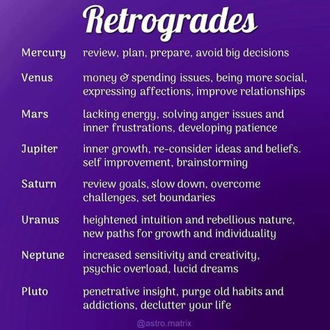 Wicca Lifestyle, Retrograde Meaning, Retrograde Planets, Witchy Women, Jar Spells, Astrology Planets, Birth Chart Astrology, Moon Calendar, Learn Astrology