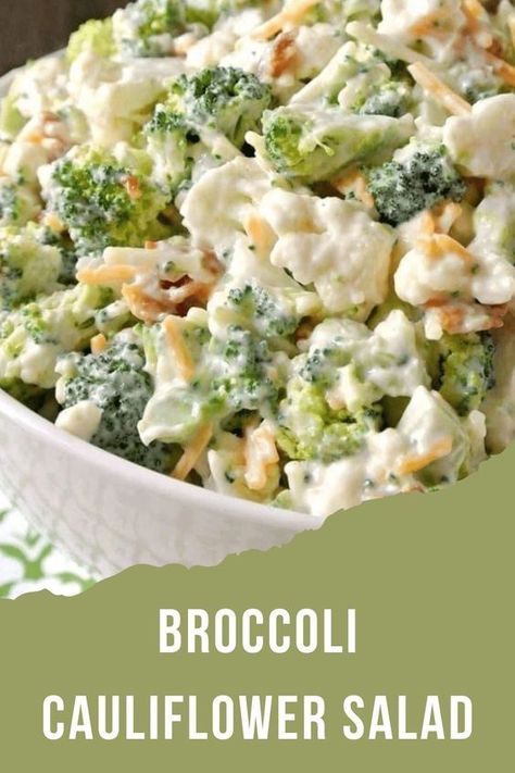 a salad that bursts with color, flavor, and wholesome goodness—our Refreshing Broccoli Cauliflower Salad does just that. With crisp broccoli and cauliflower florets, tangy red onions, creamy dressing, and a medley of complementary ingredients, this salad is a refreshing symphony of textures and tastes. Join us in creating a salad that will elevate your dining Loaded Broccoli Cauliflower Salad, Broccoli Cauliflower Salad Recipes, Loaded Broccoli, Best Broccoli Salad Recipe, Broccoli Cauliflower Salad, Broccoli And Cauliflower, Raw Broccoli, Broccoli Salad Recipe, Creamy Dressing