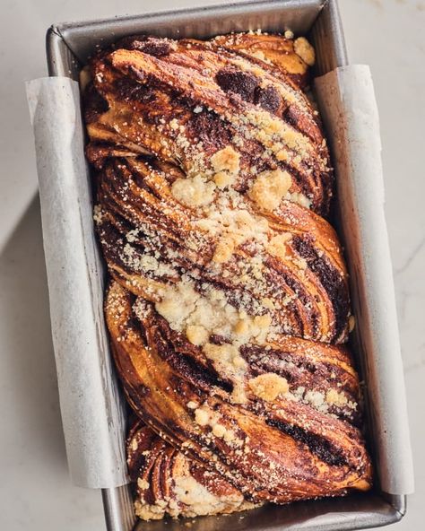 I Tried Naomi Elberg's Chocolate Babka Recipe | Kitchn Impressive Baking Recipes, Polish Babka Recipes, Loaf Pan Recipes, Babka Recipes, Chocolate Babka Recipe, Cinnamon Babka, Babka Bread, Babka Recipe, Chocolate Babka