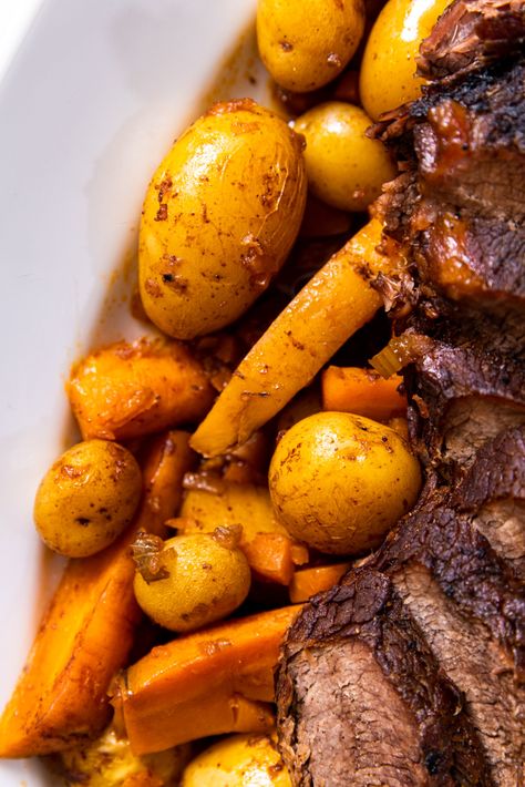 Classic Pot Roast - Wyse Guide Wyse Guide Pot Roast, Wyze Guide, Wyse Guide, Wyse Guide Recipes, Classic Pot Roast, Good Roasts, Carrots And Potatoes, Pot Roast Recipes, Cooking Together