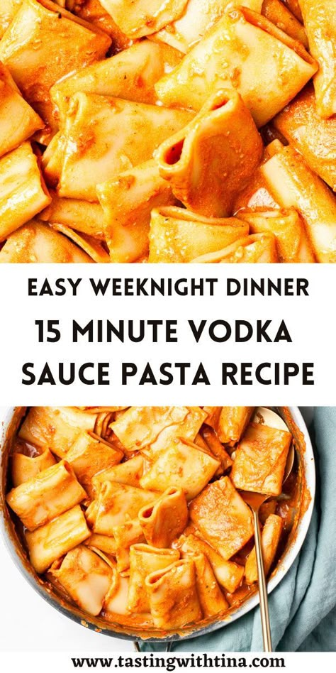 Vodka Sauce Pasta Recipe, Low Ingredient Meals, Vodka Pasta Recipe, Vodka Sauce Recipe, Vodka Sauce Pasta, Cozy Winter Recipes, Delicious Pasta Recipes, Dinner Recipes Quick, Vodka Pasta