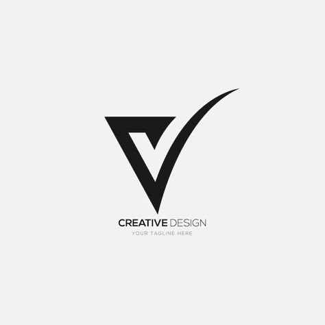 Logo With V Letter, Marketing Logo Design Creative, T Logo Design Ideas, V Logo Design Letter, Mahindra Logo, V V Logo, V Logo Design Ideas, V Monogram Logo, V Typography