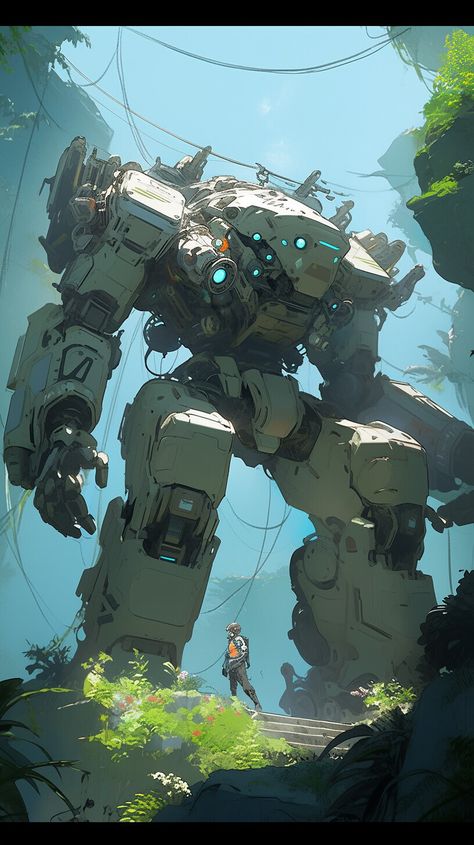 ArtStation - Robots3 Tesla Robot, Old Iphone, Yami Yami, Cool Robots, Arte Robot, Gundam Art, Mecha Anime, Science Fiction Art, Robot Design