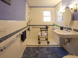 Handicap Accessible Bathroom Designs - Photos & Ideas | Houzz Handicapped Bathroom, Mom Bathroom, Accessible Bathroom Design, Accessible Bathroom, Barrier Free, Transitional Bathroom, Bathroom Designs, Pictures Ideas, Photos Ideas