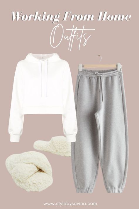 Simple yet chic work from home outfits? This WFH style guide has all the answers you need. Cute Work From Home Outfits, Winter Home Outfit, Work From Home Clothes, Neutral Winter Outfit, Matching Loungewear Set, Outfits Aesthetic Grunge, Wfh Outfits, Outfit Ideas Korean, Trendy Outfit Inspo