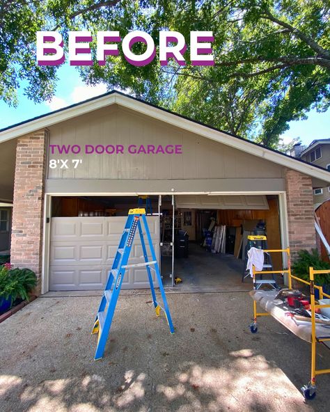 ✨ Before & After Magic ✨ Swipe to see how we took this garage from a pair to a polished single door!! 🚪🔧 • Transforming two 8’x7’ garage doors into one sleek 16’10”x7’ door not only enhances curb appeal but also boosts functionality. Whether you’re upgrading for aesthetics or convenience, our team ensures every detail is perfect, from start to finish. • Thinking about a garage door transformation? Let’s make your vision a reality! 🙌 • • • • #GarageDoorTransformation #GarageDoorUpgrade #HomeIm... Garage Door Ideas Curb Appeal, Painted Garage Door, Door Transformation, Garage Door Ideas, Painted Garage, Single Garage Door, Garage Door Paint, Door Upgrade, Single Doors