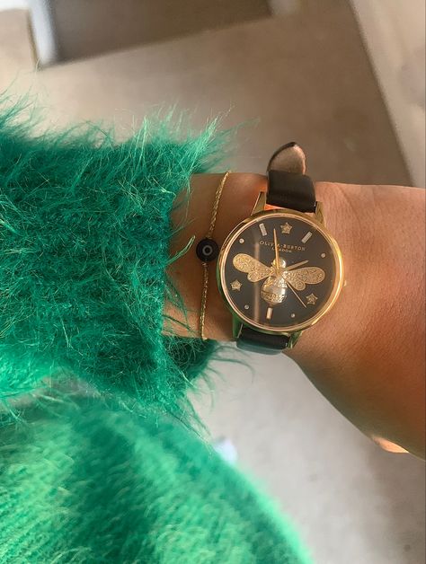 Watch , fall jewellery , bee jewellery, winter , evil eye Bee Watch, Olivia Burton Watch, Black Bee, Gold Bee, Jewellery Gold, Olivia Burton, Fantasy Jewelry, Aesthetic Outfits, Bumble Bee