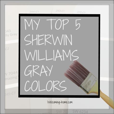 My Top 5 Sherwin Williams Gray Colors Sherwin Williams Gray Bedroom Colors, Flexible Grey Sherwin Williams, Seattle Grey Sherwin Williams, She Twin Williams Gray Paint, Best Light Gray Paint Color Sherwin Williams, Sherwin Williams Seattle Grey, Sherwin Williams Dovetail Gray Master Bedrooms, Darker Gray Paint Wall Colors, Shade Darker Than Agreeable Gray