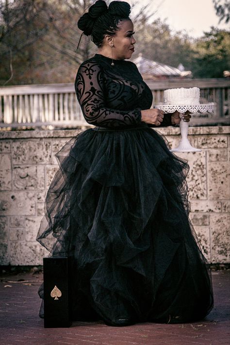 Glamorous Black Tulle Dress, Black Chic Tulle Maxi Dress, Black Dresses Plus Size, Elegant Black Tutu Dress With Tulle Skirt, Long Black Tulle Dress Photoshoot, Black Tutu Dress With Ruffles For Dress-up, Occasional Dresses, Fiercely Feminine, Tulle Skirts Outfit