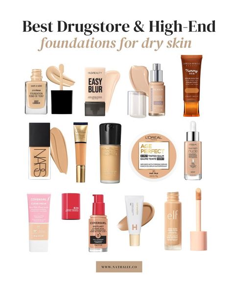 I have seriously dry skin but these TikTok viral foundations for dry skin ACTUALLY worked for me! So I listed the best foundations for dry skin so that you can find the right one for you!!! Each one is super hydrating and won't cling to dry spots 🤍 Everyday Foundation, Foundations For Dry Skin, Makeup Routine Guide, Best Foundation For Dry Skin, Top Foundations, Skincare Facts, Dry Skin Makeup, Foundation For Dry Skin, Simple Everyday Makeup