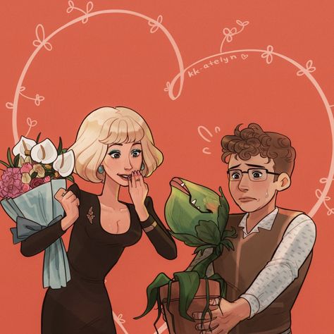 Audrey And Seymour, Lil Shop Of Horrors, Little Shop Of Horrors, Horror Movie Art, Musical Art, Theatre Kid, Am In Love, Musical Movies, Cultura Pop