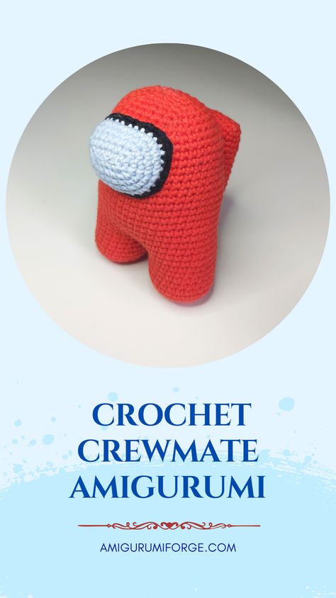 Free Among Us Crochet Pattern, Crochet Among Us Free Pattern, Crochet Gifts For Gamers, Crochet Amongus, Among Us Crochet Pattern Free, Among Us Crochet Pattern, Video Game Crochet, Among Us Crochet, Gamer Friends