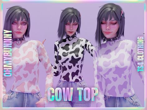 Sims 4 Cc 2023, Cow Tops, Sims 4 Download, The Sims 4 Download, Sims 4 Cc Packs, My Sims, Sims 4 Custom Content, Sims 4 Cc, The Sims 4