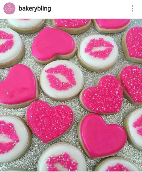 Hot Pink Is hot Hot Pink Cookies Decorated, Hot Pink Party Food, Hot Pink Bridal Shower Cookies, Hot Pink Cookies, Hot Pink Sweet 16 Party Ideas, Hot Pink Desserts, Bratz Cookies, Hot Pink Decorations Party, Hot Pink Sweet 16 Decorations