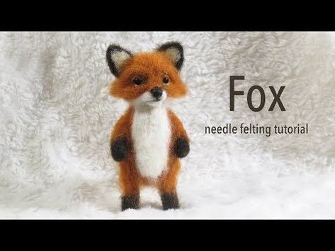 Felted Fox, Needle Felted Fox, Felting Tutorial, Felting Animals, Needle Felting Tutorial, Felting Diy, Needle Felting Ideas, Felt Fox, Needle Felting Diy