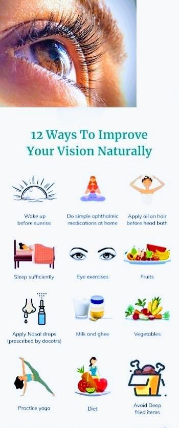 Regenerate your eye vision naturally How To Improve Eye Vision, How To Improve Vision Naturally, Improve Vision Naturally, Eyes Exercise To Improve Vision, How To Improve Eyesight Naturally, Eye Exercises To Improve Vision, Eye Sight Improvement Exercise, Eye Vision Improvement, Improve Eyesight Naturally