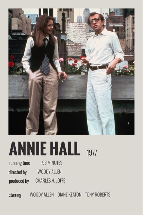 Annie Hall Aesthetic, Annie Hall Poster, Annie Hall Movie Poster, Annie Hall Movie, Woody Allen Poster, Woody Allen Annie Hall, Carol Kane, Nightclub Singer, Woody Allen Movies