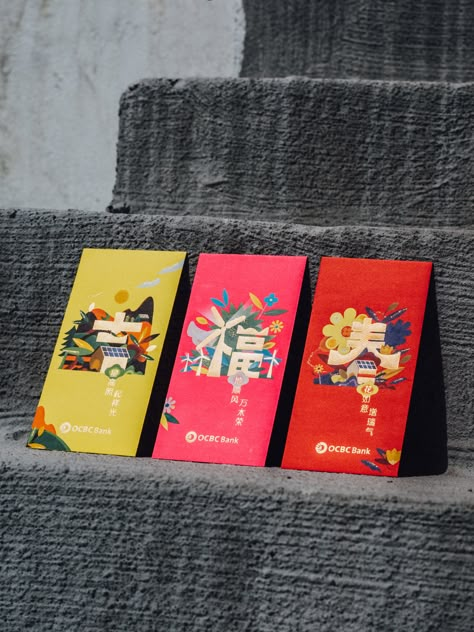 Red Packet Design Creative, Angpao Design, Tet Vietnam, Red Packet Design, Ang Bao, Art Fair Booth, Ang Pow, Ang Pao, Illustration Motion