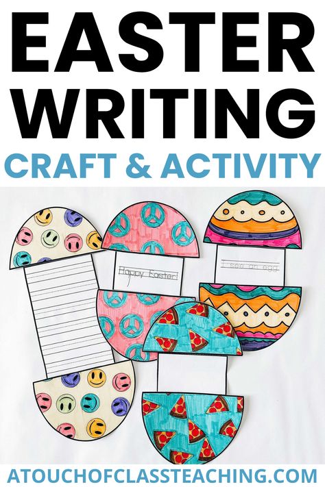 Easter Class Activities, Easter Writing Prompts Kindergarten, Easter Activities For Upper Elementary, Easter Activities For Classroom, Easter Craft 2nd Grade, Easter For Students, Easter Activities For 1st Grade, Easter Classroom Activities 3rd Grade, Easter Ideas For Students