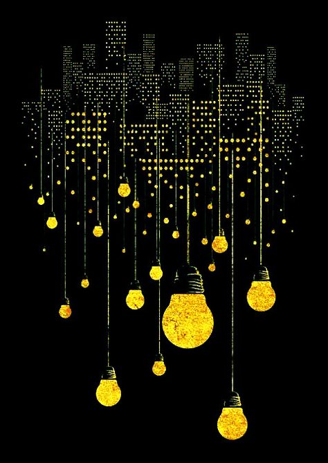 Arte Glitter, Poster Grafico, History Instagram, Yellow Artwork, Black Paper Drawing, Architecture Painting, Dot Art Painting, Paper Drawing, Landscape Illustration