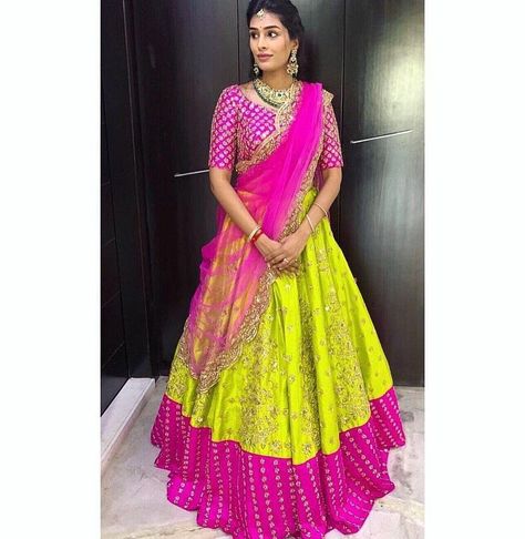 *Presenting a new desighner lengha choli collection* Price-1799+ship #pinterestfashion #fashion #fashionbags #fashiondesign #womensfashion #timelessfashion #fashionformen #fashionkids #pinterestnails #fashionoutfits Satin Lehenga Choli, Pink Half Sarees, Lehenga Choli Latest, Pink Blouse Designs, Satin Lehenga, Party Wear For Women, Blouse Lehenga, Indian Bridesmaid Dresses, Mehndi Dresses