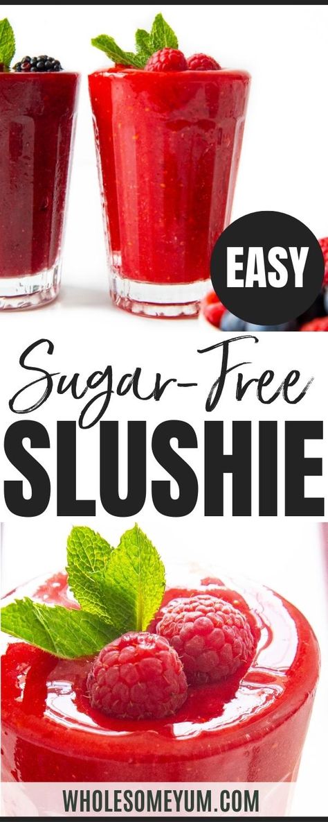 Homemade Slushies, Keto Beverages, Sugar Free Smoothies, Slushy Drinks, Slush Recipes, Keto Dishes, Keto Appetizers, Sugar Free Drinks, Keto Smoothie