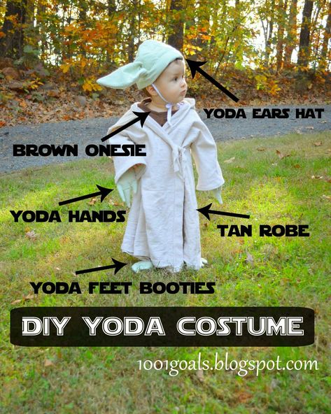 Yoda Costume Diy, Yoda Halloween Costume, Baby Carrier Costume, Diy Costumes For Boys, Baby Yoda Costume, Diy Costumes Kids Boys, Yoda Halloween, Yoda Costume