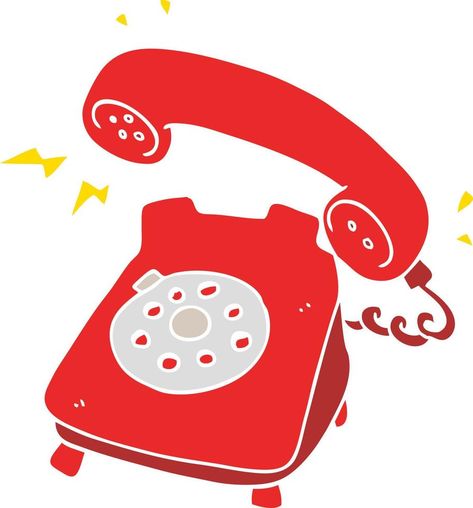 flat color illustration of ringing telephone Flat Color Illustration, Vector Nature, Ghost Story, Color Illustration, Sonic Boom, Story Book, Ghost Stories, Pencil Illustration, Flat Color