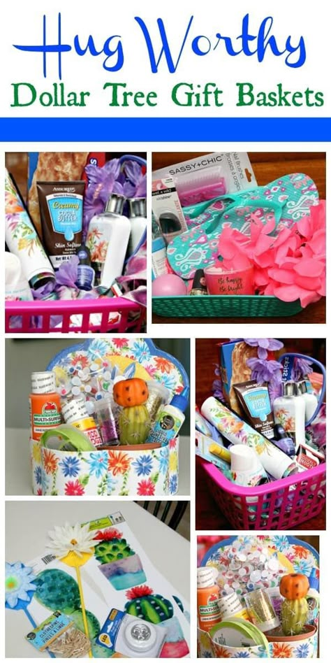 Dollar Tree Gift Baskets make everyone happy #dollartree #crafts #giftbasket #mothersday #gift Dollar Tree Gift Basket Ideas, Dollar Tree Gift Basket, Diy Dollar Tree Gifts, Dollar Store Gifts, Making A Gift Basket, Creative Gift Baskets, Dollar Tree Gifts, Homemade Gift Baskets, Gifts Baskets