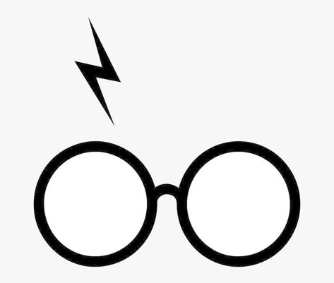 Harry Potter Scar, Harry Potter Glasses, Harry Potter, Embroidery, White, Black