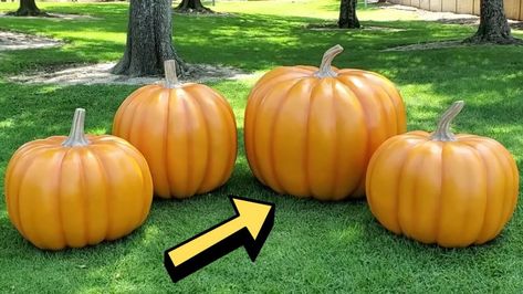 Homemade Cleaners Recipes, Foam Carving, Large Pumpkins, Giant Pumpkin, Large Pumpkin, Foam Pumpkins, Foam Blocks, Large Decor, Diy Scrub