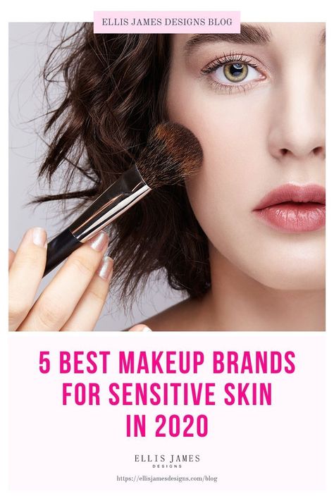 Sensitive skin got you thinking about makeup options? Here are our makeup tips of the top make up brands for your sensitive skin. There are many cosmetic companies that put a hypoallergenic label on their products, but anyone with sensitive skin knows better than just look for that label. Reading the ingredients lists is paramount to selecting the best makeup brand. Click to read the full article at the Ellis James Designs blog! #makeupproducts #sensitiveskin #makeupbrands #sensitiveskinmakeup Best Makeup Products For Sensitive Skin, Makeup For Dry Sensitive Skin, Best Foundation For Sensitive Skin, Nontoxic Makeup Brands, Makup Looks, Sensitive Skin Makeup, Best Makeup Brands, Cruelty Free Makeup Brands, Natural Makeup Tips