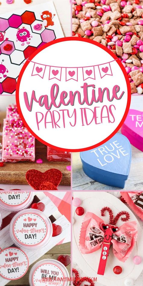 Get ready to have some fun at home or in the classroom with these cute Valentine's Day party ideas! From cute party food recipes to cool favors to pass out at school, you'll find everything you need to create an amazing valentine celebration. Grab your free printables and make your own DIY decorations to put together a cute party for kids and adults. Valentines Day Party For Kids Classroom, Valentines Kids Party Ideas, Valentines Day Class Party Ideas, 2nd Grade Valentines Party Ideas, Valentine Classroom Party Ideas, Valentines Day Decorations School, 4th Grade Valentine Party Ideas, Valentines Day Party Ideas For Kids, School Valentines Party Ideas