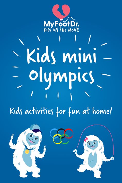 Kids on the move have created an at-home kids mini Olympics! Your little athletes will love putting their strength, speed and stamina to the test with these activities. Head over to our page for more information and let the games begin! #Kids #KidsActivities #KidsontheMove #FamilyActivities #Olympics #ActiveKids Mini Olympics For Kids, Olympics For Kids, Mini Olympics, Kids Olympics, Calf Injury, Calf Leg, Let The Games Begin, Leg Injury, Kids Athletic