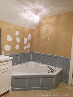 Master Bathroom Updates (Part 2) – Uniquely Yours… or Mine! Master Bathtub, Makeover Kamar Mandi, Rustic Bathroom Remodel, Beautiful Master Bathrooms, Tub Remodel, Bathroom Elegant, Budget Bathroom Remodel, Spa Bathroom, Bathtub Remodel