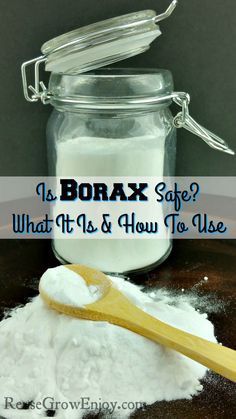 Have you been wondering fs Borax Safe? Check out this post on what It Is And How To Use. Reuse Grow Enjoy Homemade Toilet Cleaner, Clean Baking Pans, Cleaning Painted Walls, Deep Cleaning Tips, Homemade Cleaning Products, Natural Cleaners, Household Cleaning Tips, Diy Cleaners, Cleaning Recipes