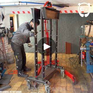 20 Ton Hydraulic Press, Tractor Idea, Elevator Design, Hydraulic Press, Barndominium Ideas Interiors, Diy Cleaning Solution, Metal Art Welded, Metal Art Diy, Metal Building Homes