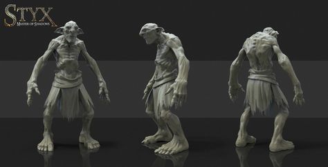 Styx Master Of Shadows, Crypto Zoology, Creature 3d, Goblin Art, My Free Time, Game Pictures, Portrait Sculpture, Stone Sculpture, Sketchbook Inspiration