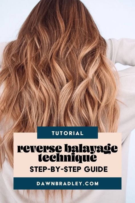 It can be overwhelming trying to figure out reverse balayage when you’re just starting out. I am sharing my secret formula to perfecting reverse balayage lowlights. Head to the blog to learn how to create stunning results, save your clients time and money. This tutorial is going to help you with your reverse balayage technique and get rid of overthinking. Head to the blog to learn more | reverse balayage technique | balayage blonde to brunette | reverse balayage tutorial #hairtutorial #balayage Reverse Balayage Technique, Dark Roots Brunette, Balayage Hair Caramel Honey, Brunette Balayage Hair Caramel Honey, Medium Brunette Balayage, Short Brunette Balayage, Short Brunette Balayage Hair, Brunette Balayage Hair Caramel, Balayage Hair Blonde Dark