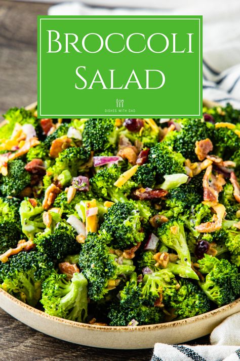 Broccoli Salad Chicken Salad Chick, Chicken Salad Chick Broccoli Salad, Chicken Salad Chick Copycat, Yummy Grilled Cheese, Broccoli Salads, Healthy Green Salads, Chicken Salad Chick, Creamy Broccoli Salad, Cold Salad Recipes