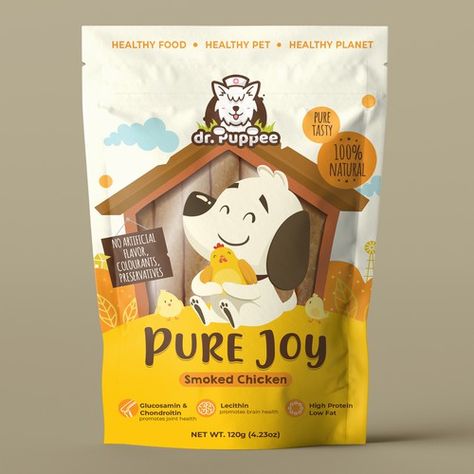 Dog Packaging, Dog Treat Packaging, Pet Food Packaging, Logo Design Graphics, Dog Medicine, Natural Dog Chews, Medicine Packaging, Telling Your Story, Food Logo Design