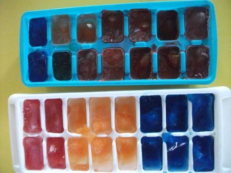 What will you create with them? Coloured Ice Cubes, Ice Experiments For Kids, Ice Science Experiments, Colored Ice Cubes, Living And Nonliving, Experiments For Kids, Fun Classroom Activities, Bath Time Fun, Preschool Science