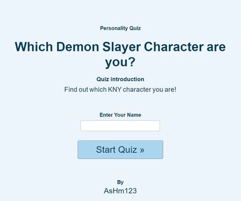 It's my first quiz, so plsssssssssssss Sunrise Countdown Arc Demon Slayer, Demon Slayer Height Comparison, Every Demon Slayer Character, Which Danganronpa Character Are You, Demon Slayer Names For Oc, Demon Slayer Oc Names, Which Jjk Character Are You Quiz, Demon Slayer Ranks In Order, What Demon Slayer Character Are You Quiz