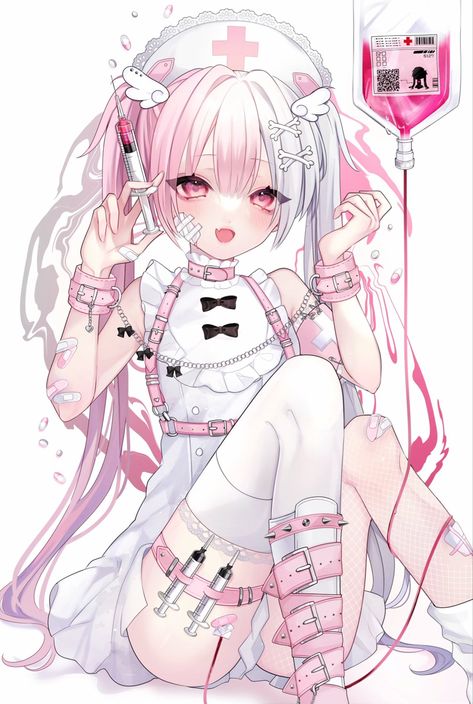 #pink #kawaii Yami Kawaii Aesthetic, Yami Kawaii Art, Pink Kawaii, Yami Kawaii, Cute Kawaii Drawings, Creepy Cute, Kawaii Drawings, Kawaii Art, Cute Anime Pics