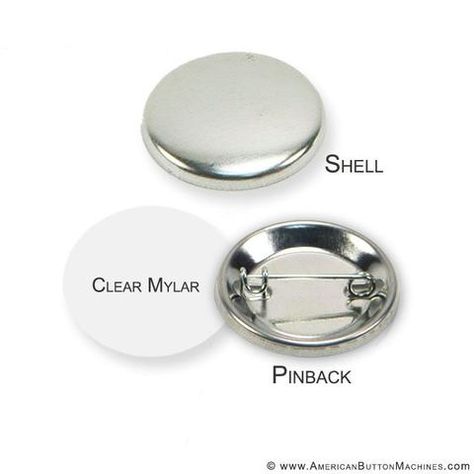 1.25" Pinback Button Set - American Button Machines Button Making, Button Maker, Mounting Board, Aroma Beads, Round Button, Paper Punch, How To Make Buttons, Pinback Button, Making Machine