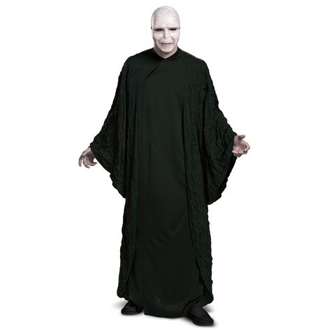 You will feel like the all powerful lord Voldemort in this Voldemort Deluxe Adult Costume! Costume features Voldemort's signature draped robe, and Voldemort half mask. #halloween #halloweencostume #costume #costumeideas #halloweencostumeideas #adult #harrypotter #harrypottercostume #hogwarts #voldemort Lord Voldemort Costume, Superhero Women Costumes, Voldemort Costume, Harry Potter Villains, Harry Potter Decoration, Realistic Mask, Hogwarts Halloween, Harry Potter Kostüm, Superhero Women