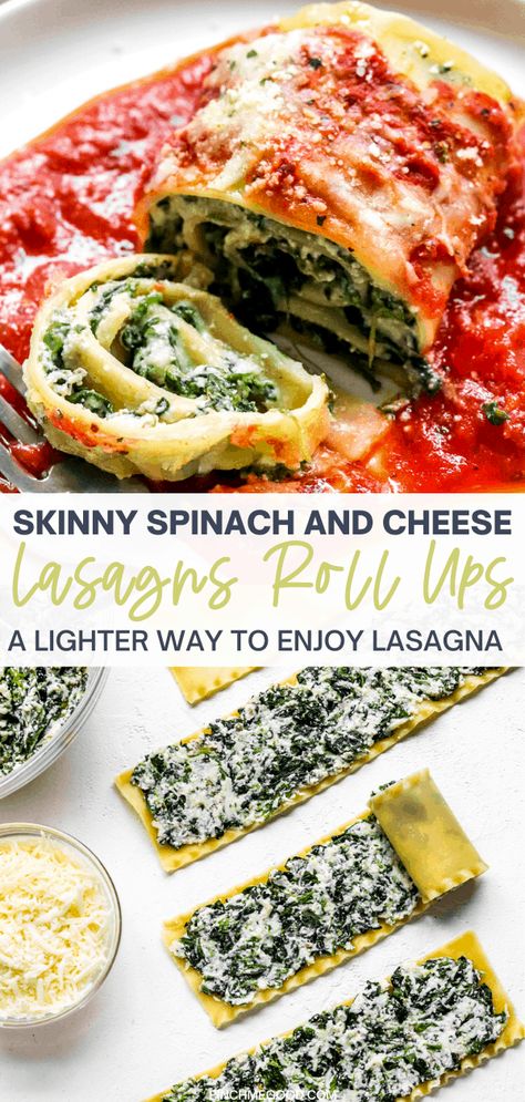 Spinach And Cheese Roll Ups, Healthy Lasagna Rolls, Spinach Lasagna Roll Ups, Lasagne Roll Ups, Meatless Lasagna, Healthy Lasagna, Spinach Lasagna Rolls, Lasagna Roll Ups, Cheesy Spinach